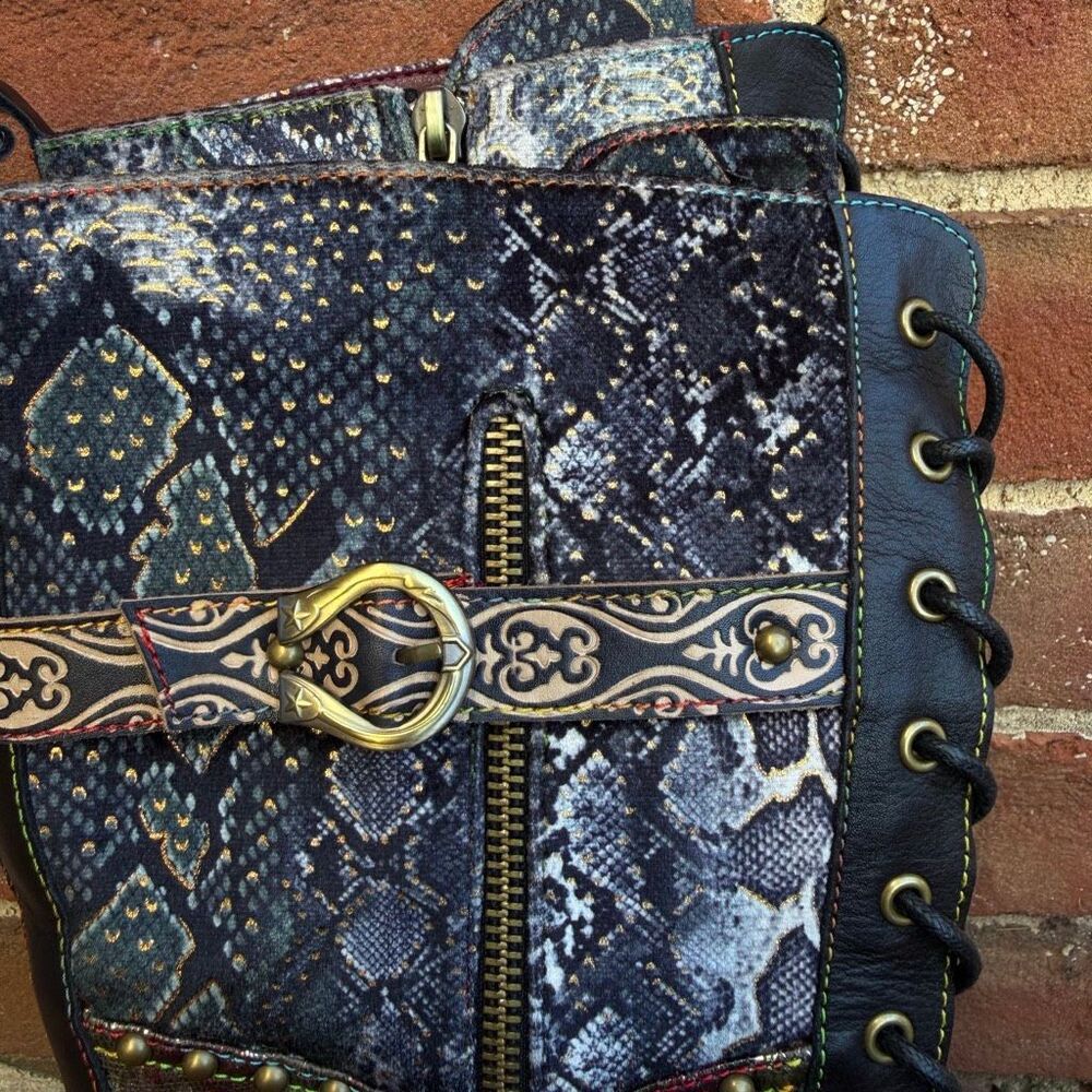 L'Artiste Vaneyck Western Cowgirl Boots Metallic Floral Boho Womens 39 NEW - Picture 9 of 16